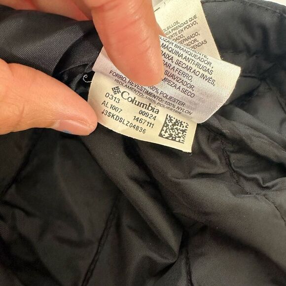 COLUMBIA woMens Black lightweight Fleece & softshell zip puffer vest medium - Picture 7 of 8